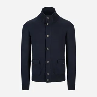 CARDIGAN BOMBER - NAVY