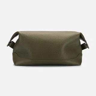 LEATHER WASHBAG - VERDE